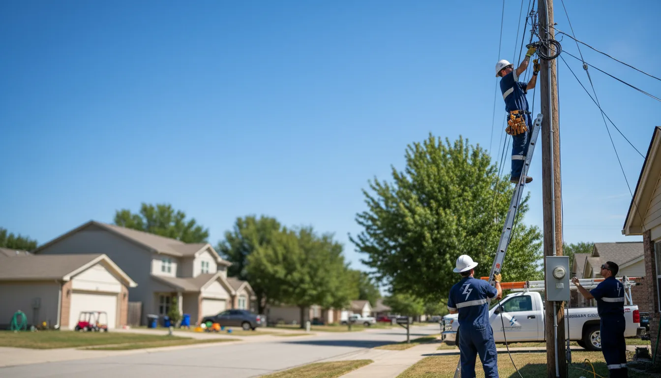 Residential electrician providing installation services in Ellwood City, PA